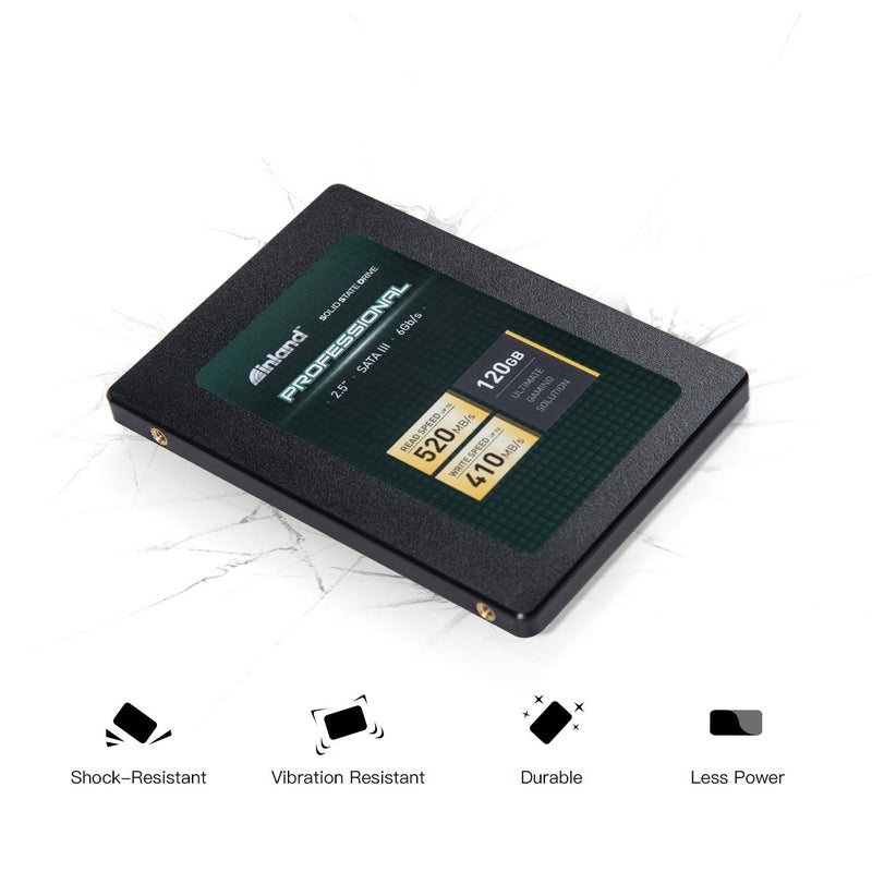 INLAND Professional 3 Pack 120GB SSD 3D TLC NAND SATA III 6GB/s 2.5" Internal Solid State Drive (3x120GB) - Image 4